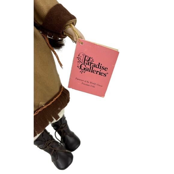 Paradise Galleries Western Girl Doll Braided Hair 16" Doll Blue Eyes Hang Tag - Picture 3 of 10